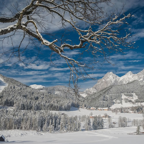 Skigebiet und bekannter Wintersportort Ramsau am Dachstein
